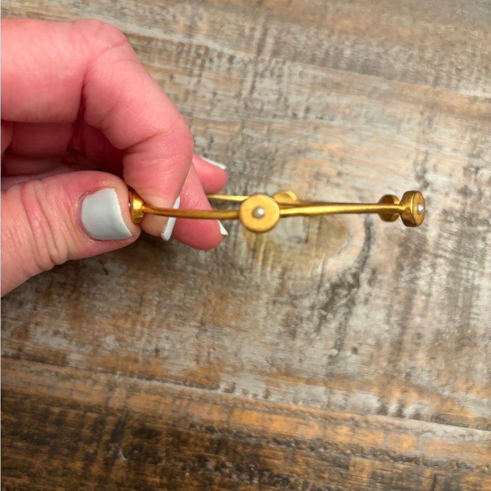 Julie Vos gold and pearl bangle